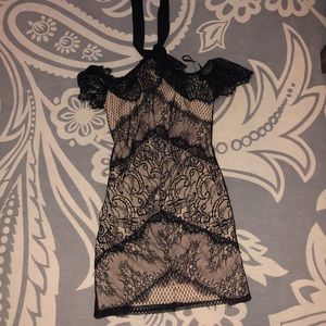 Bebe lace mini dress